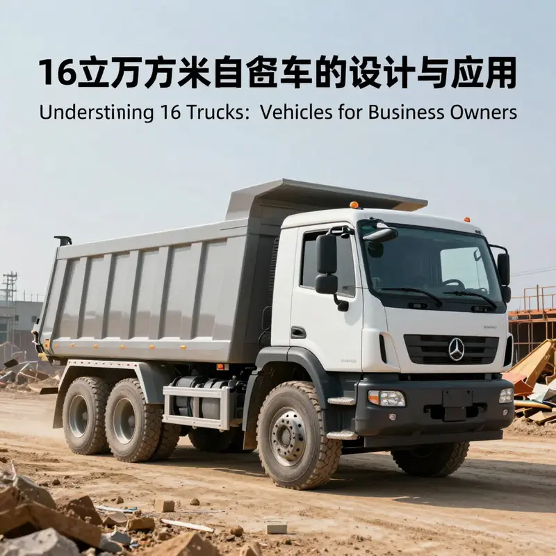 A 16 cubic meter dump truck delivering materials at a construction site, illustrating its essential role in heavy-duty applications.