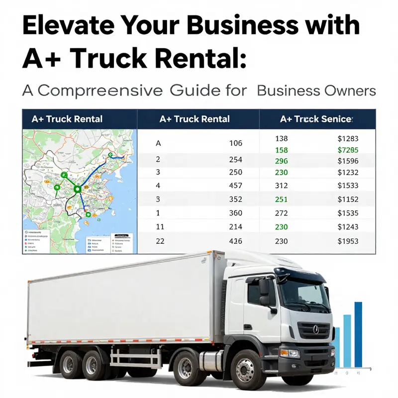 Overview of A+ Truck Rental’s vibrant service locations and the variety of rental services offered.