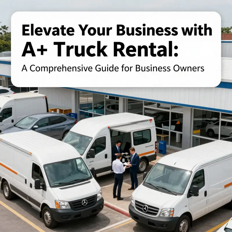 Overview of A+ Truck Rental’s vibrant service locations and the variety of rental services offered.