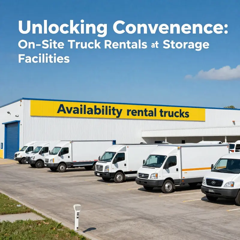 Modern storage facilities often feature dedicated parking spaces for on-site rental trucks, enhancing accessibility for customers.
