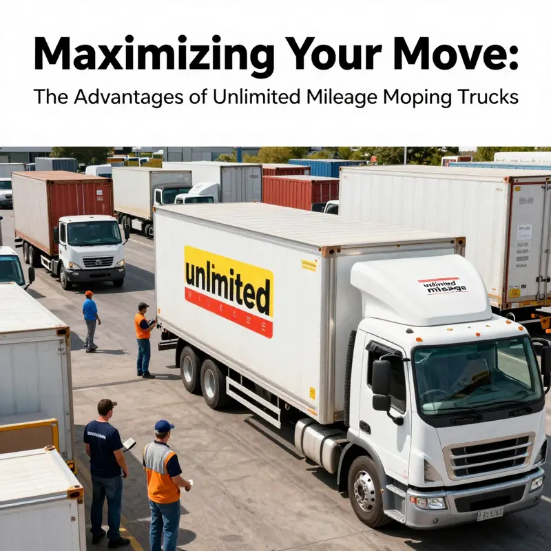 Staff efficiently managing logistics with moving trucks offering unlimited mileage.