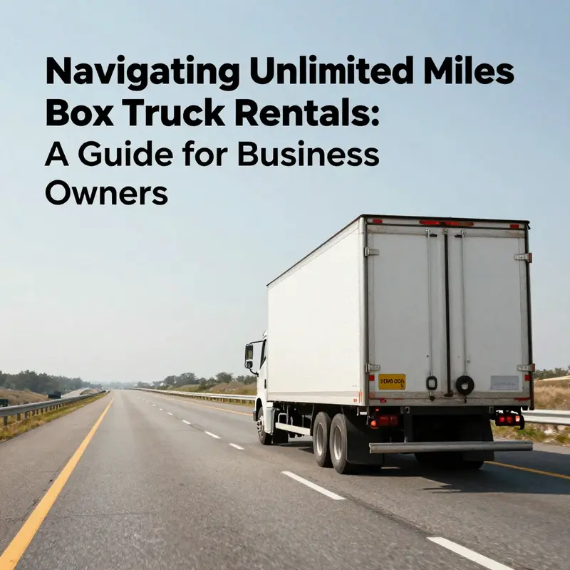 A business owner examines rental policies to understand unlimited mileage options.