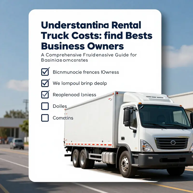 A detailed breakdown of average rental truck costs, emphasizing daily and weekly pricing.