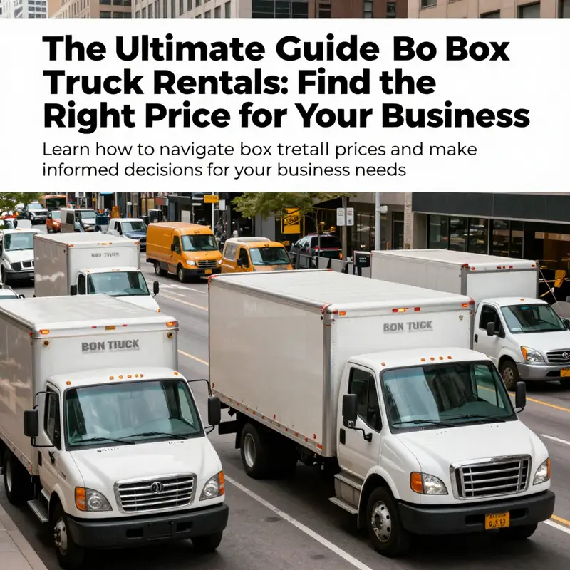 A panoramic view of a city with box trucks in motion, illustrating the vibrancy of the truck rental market.