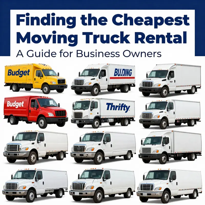 U-Haul trucks, well-known for their affordability and availability for various moving needs.
