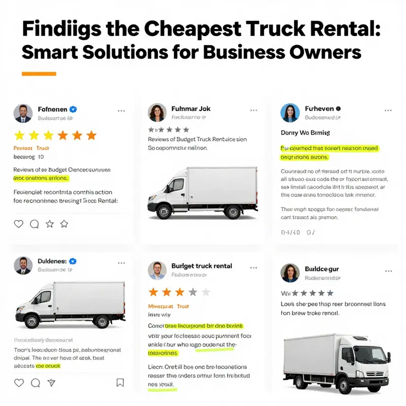 A comprehensive overview of current truck rental options and pricing for business owners.