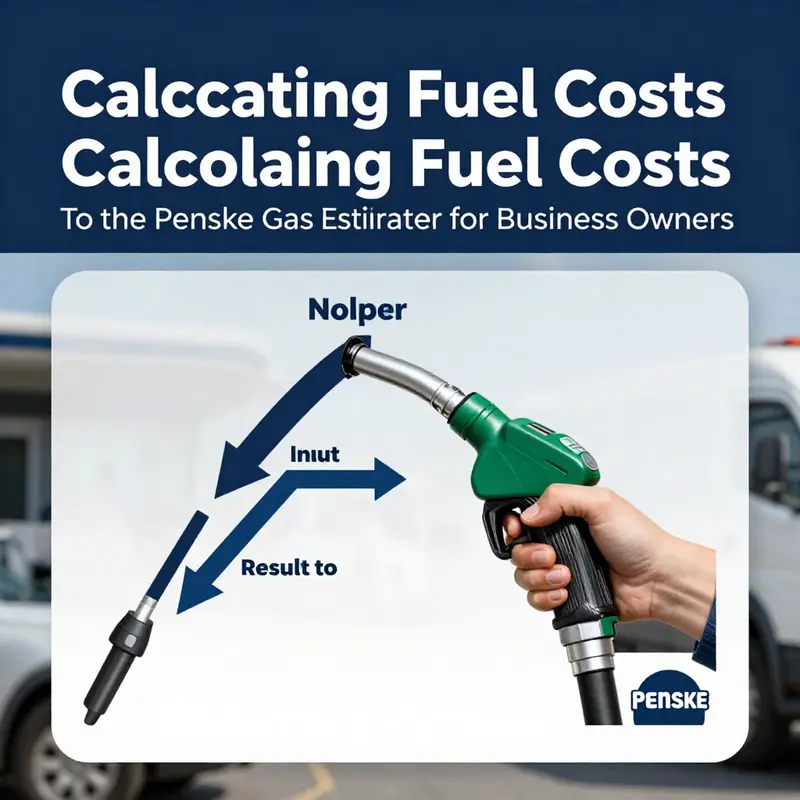 The user-friendly interface of the Penske Gas Estimator tool simplifies fuel cost forecasting for business owners.