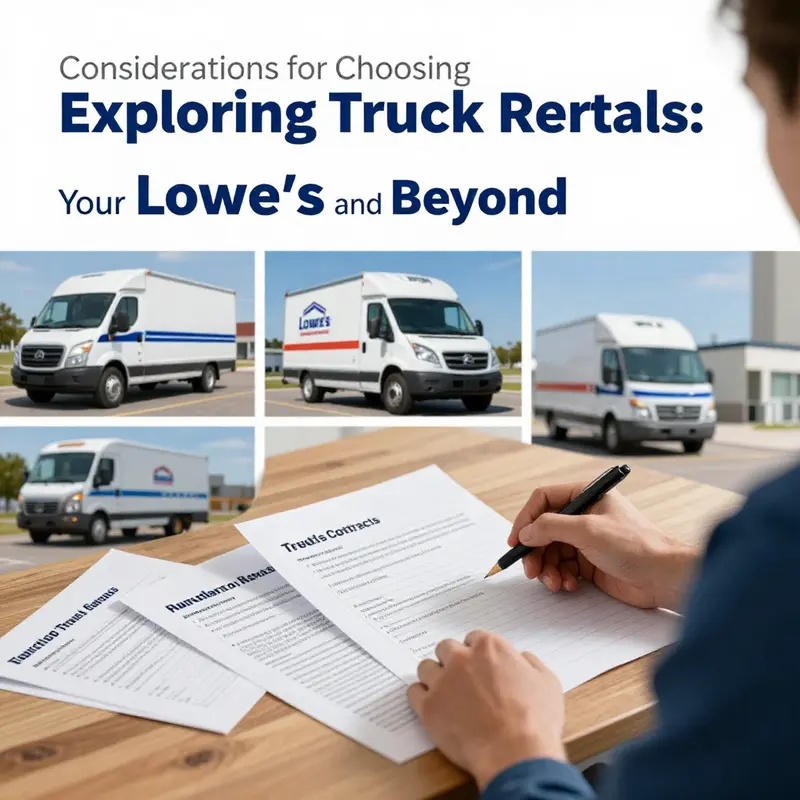 Lowe’s rental center, emphasizing their tool and equipment offerings without truck rentals.