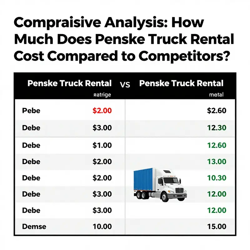 Analyzing costs associated with Penske Truck Rental.