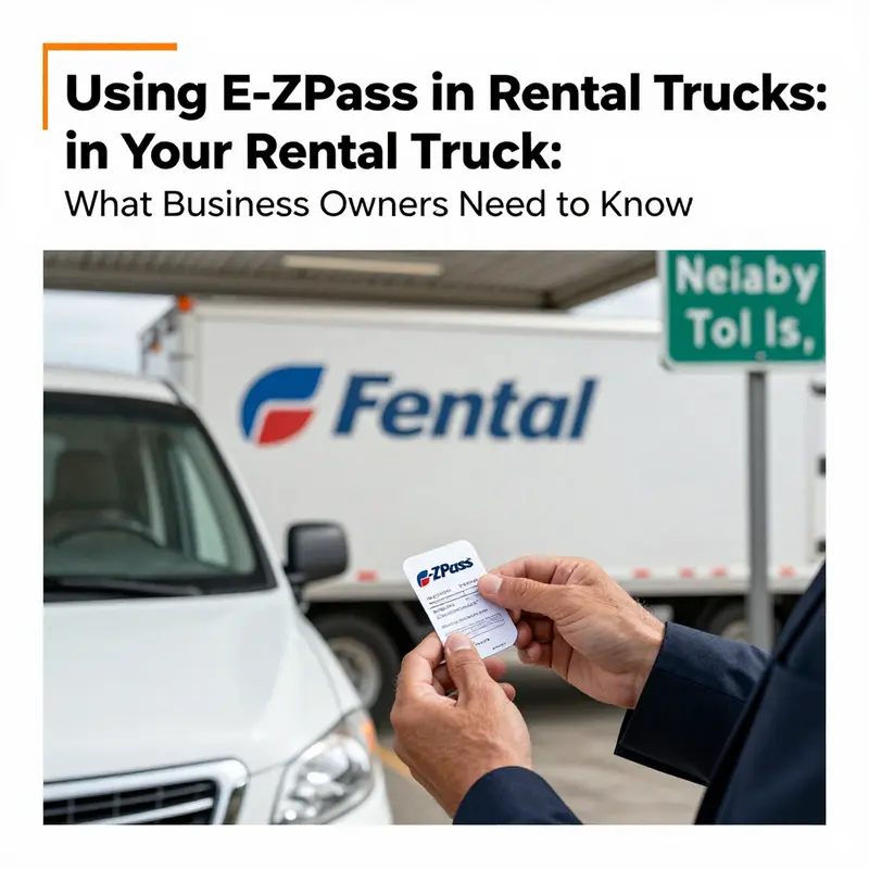 Business owners must verify E-ZPass usage policies before renting a truck.