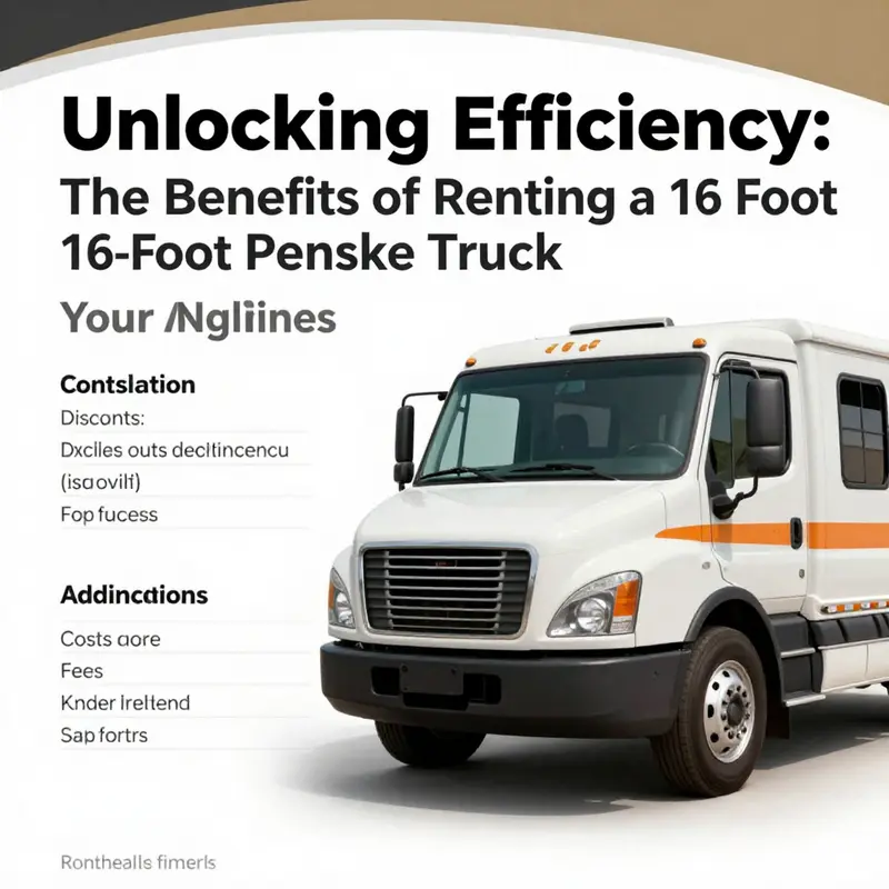 A 16-foot Penske truck being loaded for a seamless business relocation.