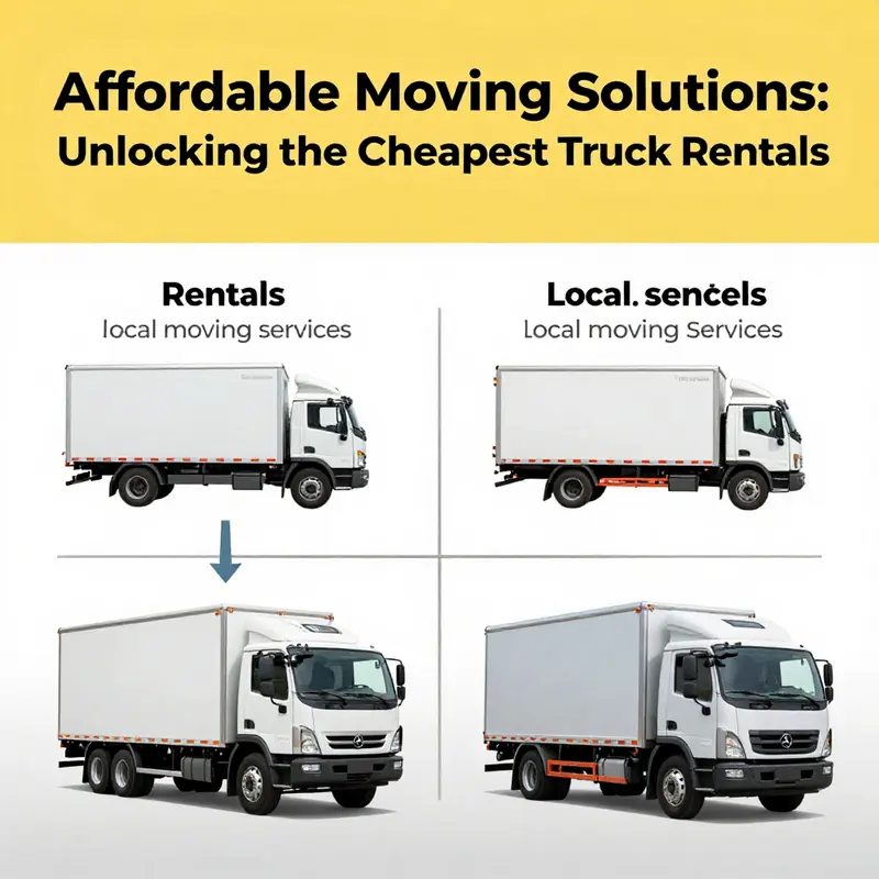 Diverse selection of small cargo vans and trucks available for budget-friendly rentals.