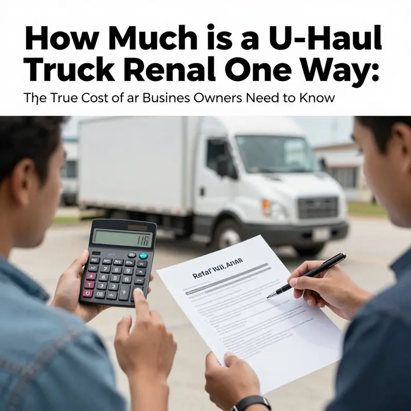 A detailed look at the pricing structure of U-Haul one-way truck rentals, highlighting base rates and mileage costs.