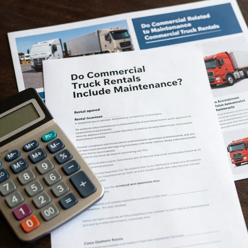 An owner reviewing their responsibilities regarding maintenance before renting a commercial truck.