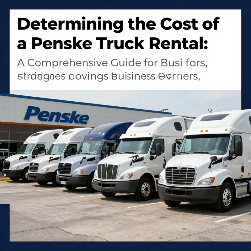 A lineup of Penske trucks available for rental, ideal for business owners.