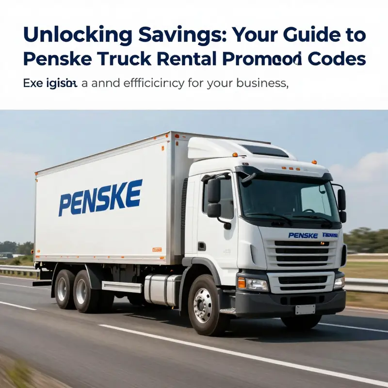 A moving Penske Truck on a highway representing logistics and cost-saving opportunities.