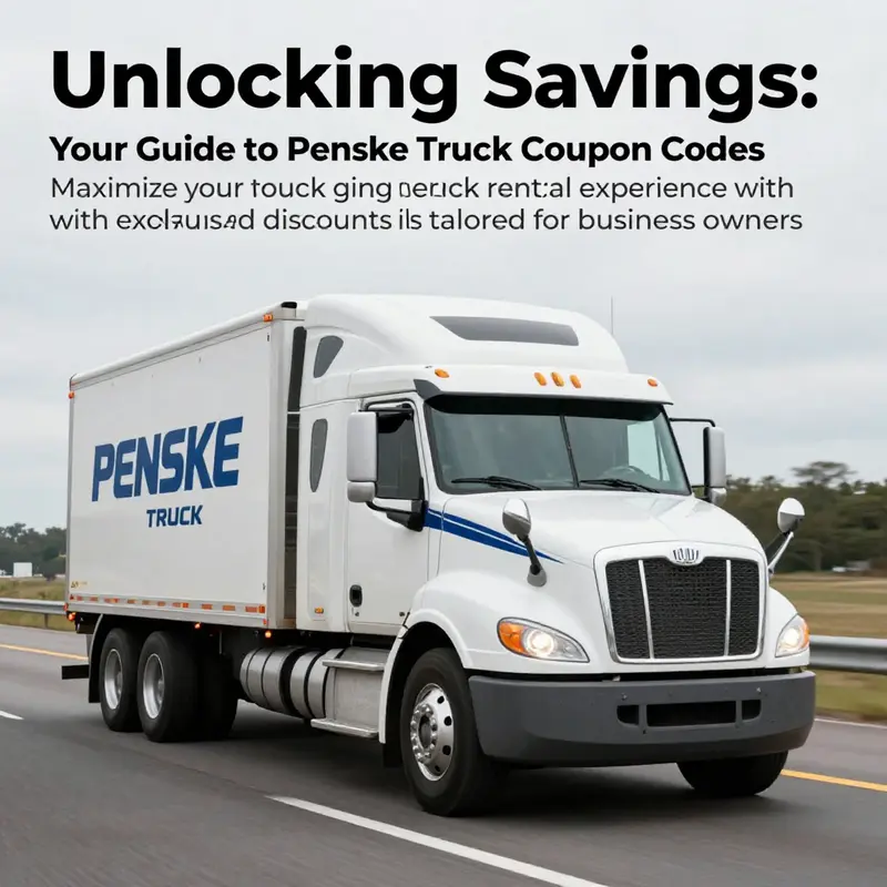 A professionally maintained Penske Truck in transit, embodying the company's rental service.
