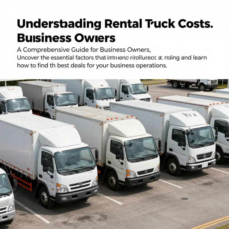 Image showing various pickup trucks in a rental lot, highlighting options for potential renters.