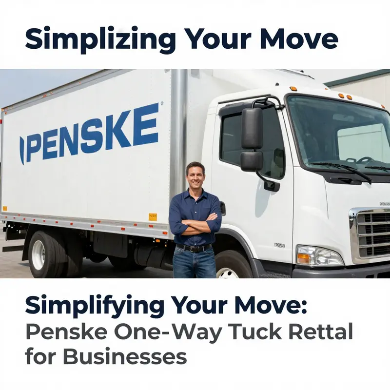 A glimpse into Penske’s one-way truck rental services for efficient business relocations.