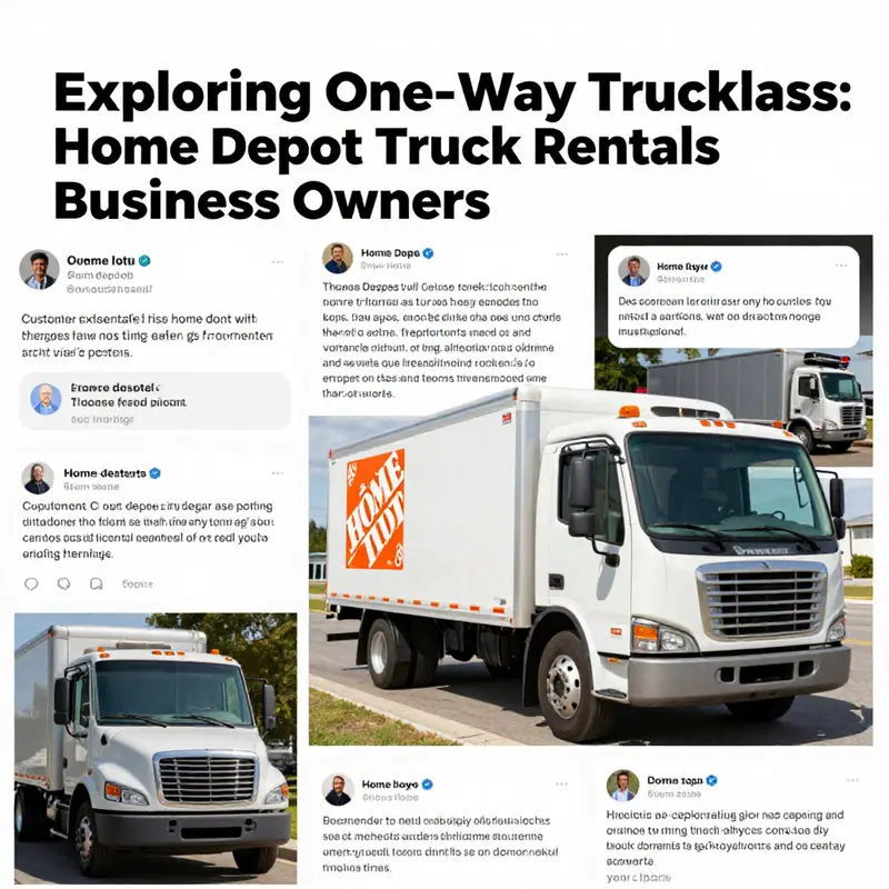 Home Depot offers various truck sizes for convenient one-way rentals tailored for business needs.