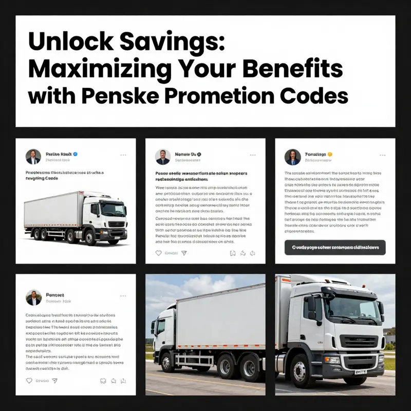 Promotional discounts available for Penske Truck Rentals.