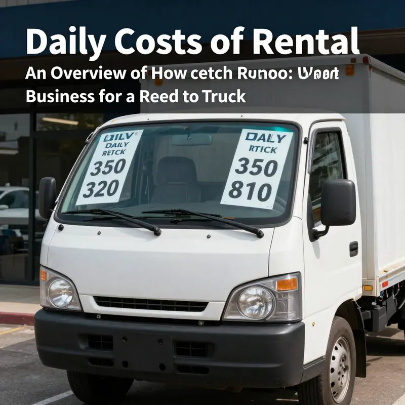 Daily rental prices for trucks are essential for quick logistics responses.