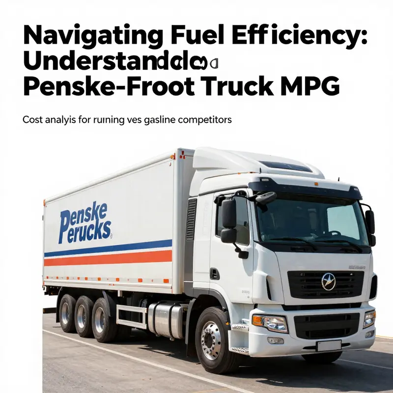 Penske 16-foot truck designed for optimal fuel efficiency on the road.