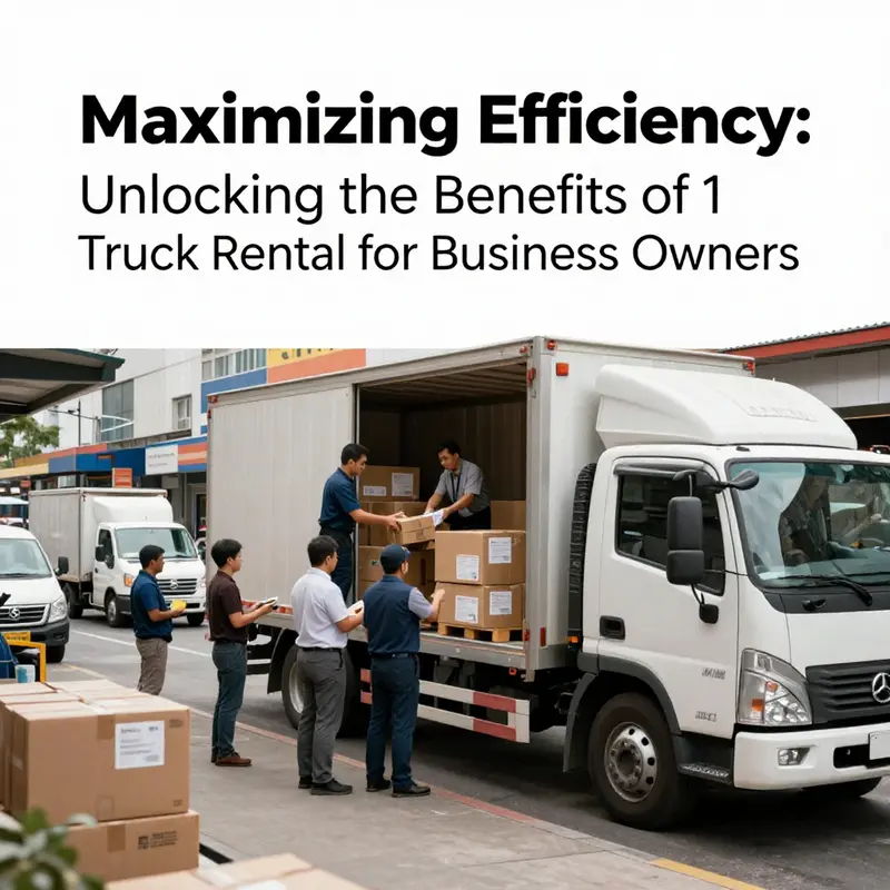 A diverse selection of trucks available for rental, showcasing options for various business logistics needs.