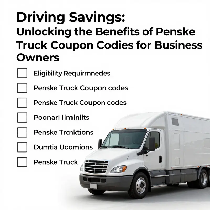 Explore the latest coupon codes and discounts available for Penske Truck Rentals.