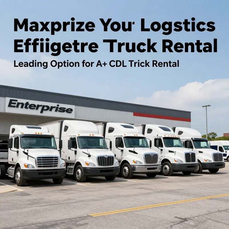 Explore a range of A+ CDL truck options available at Enterprise Truck Rental.