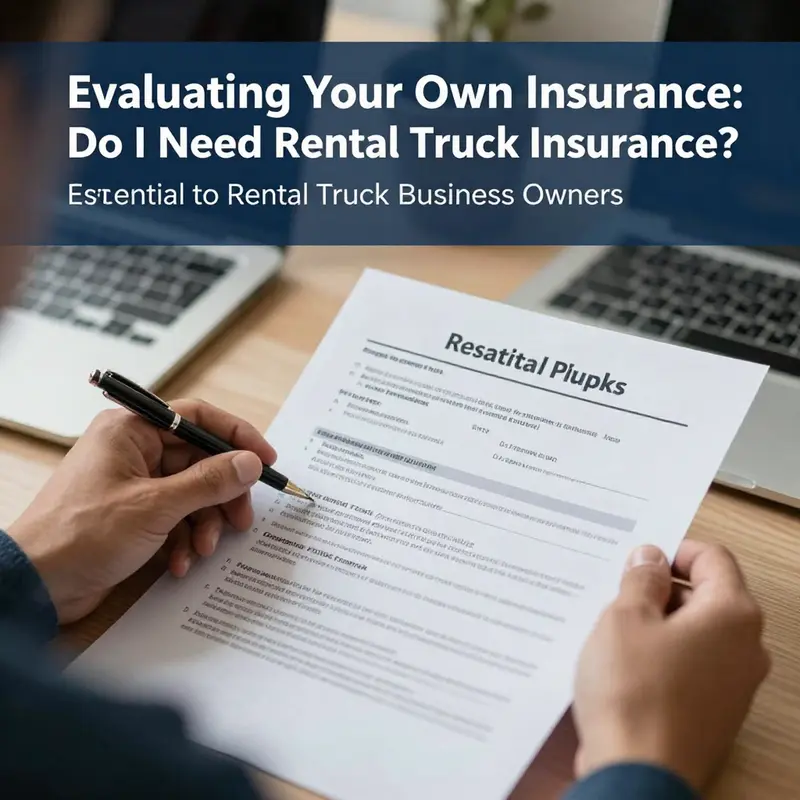 A business owner explores the necessity of rental truck insurance with an expert.