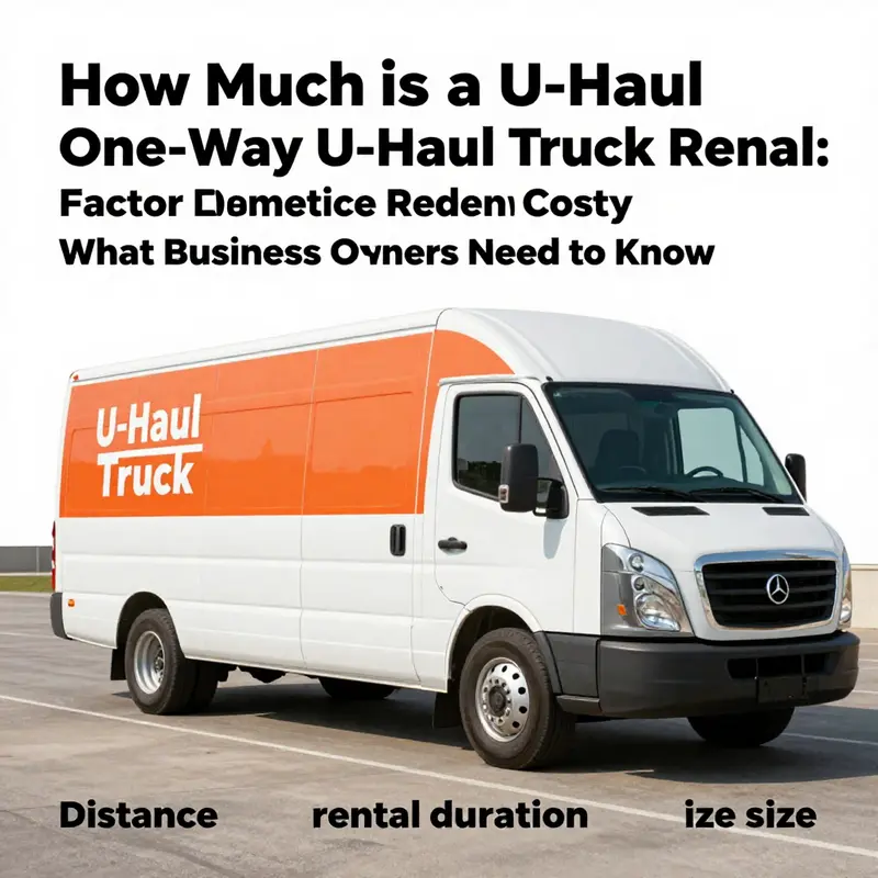 A detailed look at the pricing structure of U-Haul one-way truck rentals, highlighting base rates and mileage costs.