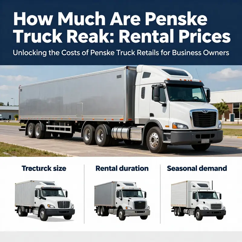 A visual representation of varying Penske rental prices across different U.S. locations.