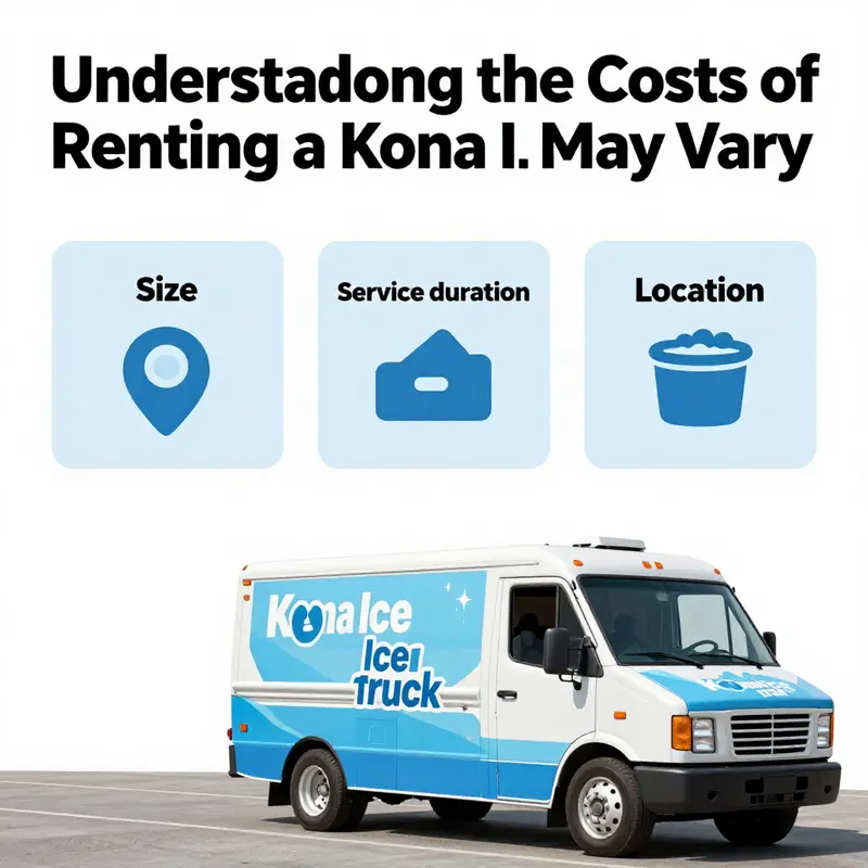 A Kona Ice truck serving happy customers at a community festival.