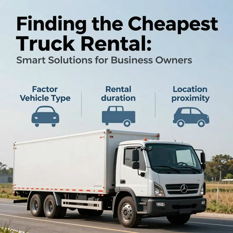 A comprehensive overview of current truck rental options and pricing for business owners.