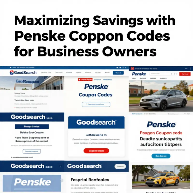 Business owner analyzing costs with Penske coupon codes for savings.