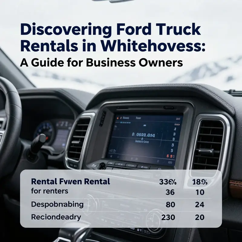 Exploring the available Ford truck rentals in the stunning landscape of Whitehorse.