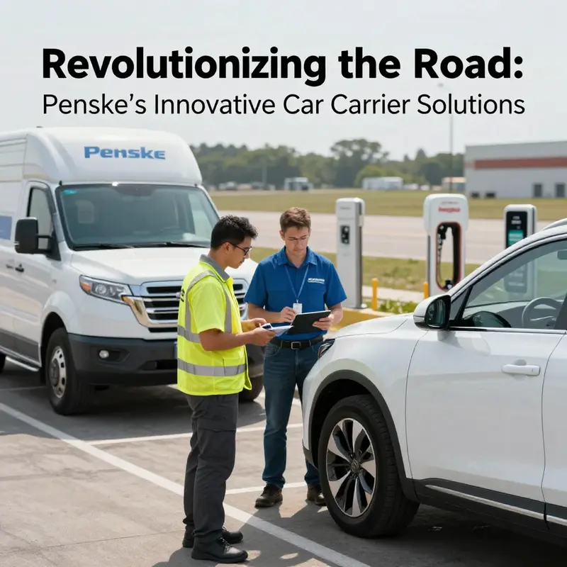 Penske’s Freightliner eCascadia electric truck paired with an nMotion refrigerated trailer, exemplifying innovation in transport logistics.