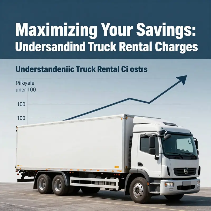 Illustration depicting the base charge structure in a truck rental company.