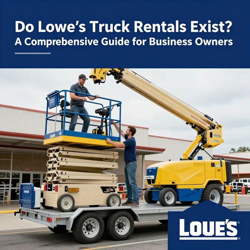 A customer service representative discussing the rental services available at Lowe’s.