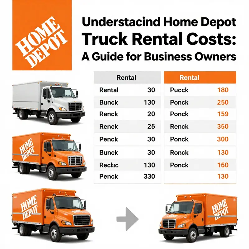 An overview of Home Depot truck rental prices and available models.