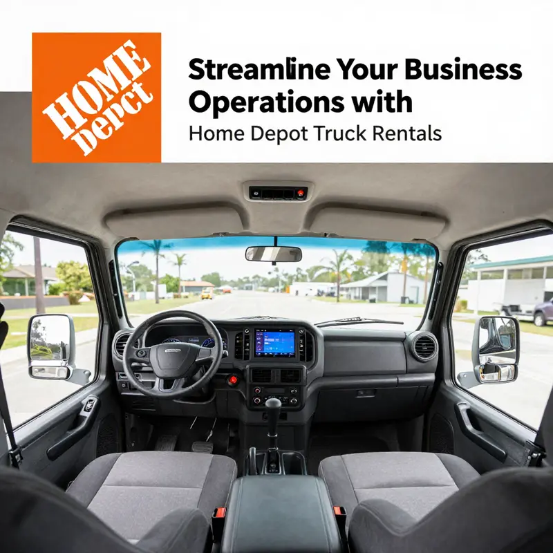 A variety of truck rental options available for business needs at Home Depot.