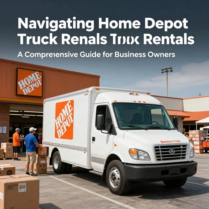 Detailed invoice illustrating the pricing structure for renting trucks at Home Depot.