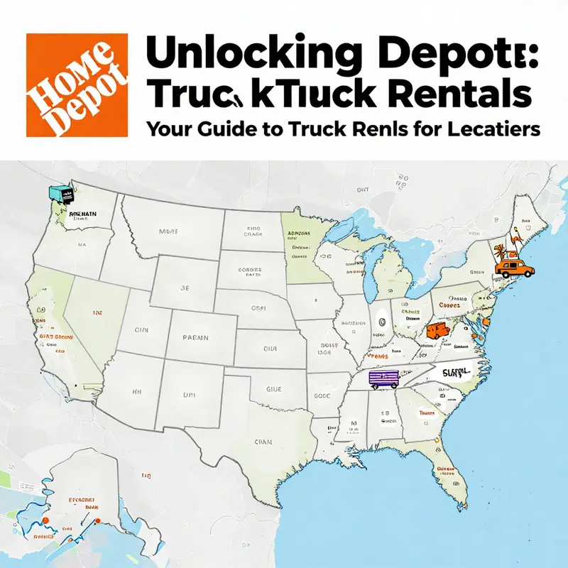 Home Depot provides a dedicated truck rental area for business and DIY enthusiasts.