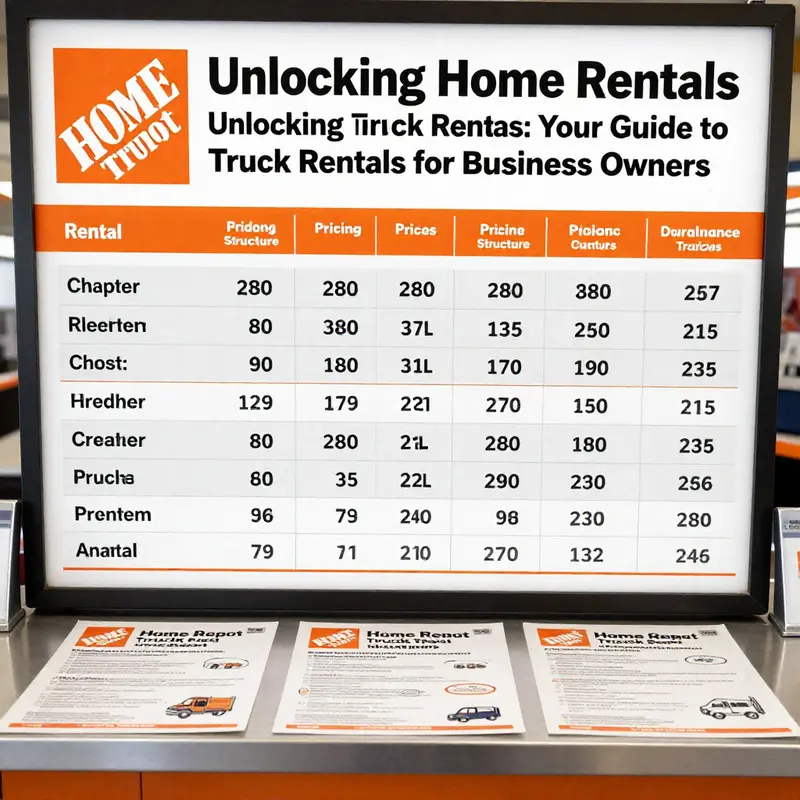 Home Depot provides a dedicated truck rental area for business and DIY enthusiasts.