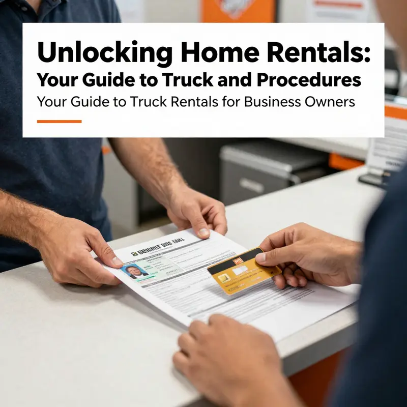 Home Depot provides a dedicated truck rental area for business and DIY enthusiasts.