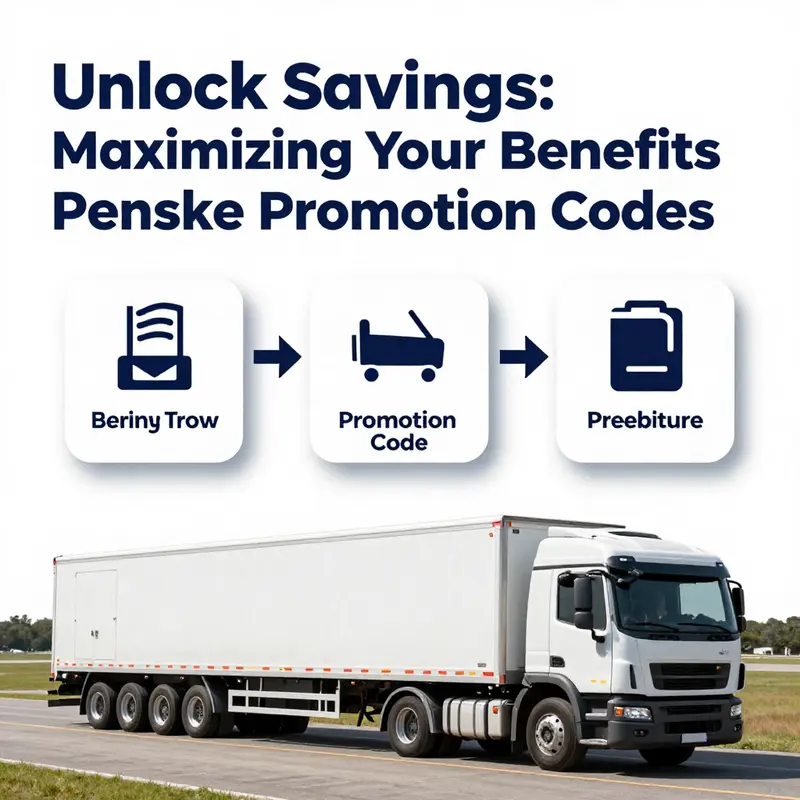 Promotional discounts available for Penske Truck Rentals.