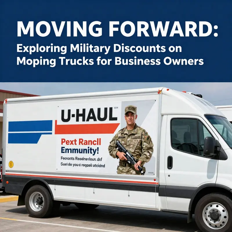 An overview of military discounts on moving trucks highlighting available offers.