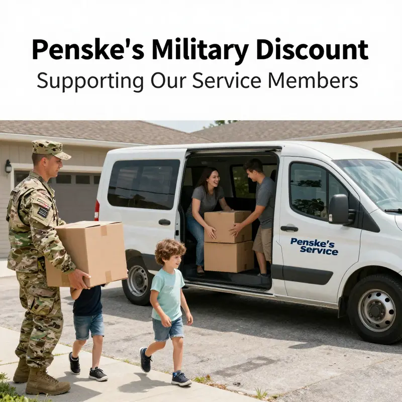 Penske supports military families with special discounts, showcasing their commitment.