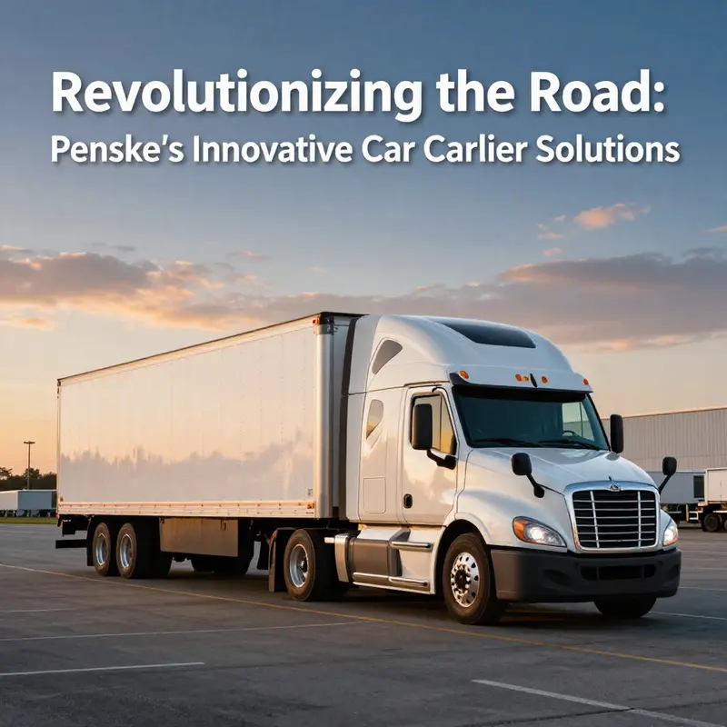Penske’s Freightliner eCascadia electric truck paired with an nMotion refrigerated trailer, exemplifying innovation in transport logistics.